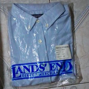 Lands end oxford shirt, short sleeve